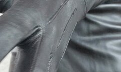 Smoking leather joanna