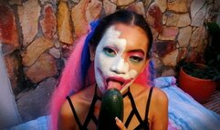 halloween huge cucumber cum