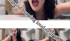 Smoking and burping loud near the phone