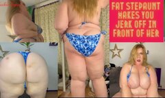 Fat Step-Aunt Makes You Jerk Off in Front of Her 720p