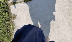 Walking Outside in Flip Flops