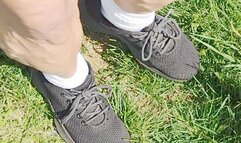 Tempest flexing in black sneakers