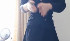 Sexy secretary smoking