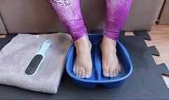 Dolce Amaran in massive extraction of the her dust foot - PEDICURE - FOOT DUST - BAREFOOT - FOOT DOMINATION - FOOT HUMILIATION - FOOT SLAVE TRAINING - FOOT ADDICT - POV - BBW FEET - MATURE - FOOT FOOD - FEET CARE - BBW GODDESSES - FEET SCRUB