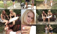 Stella Term SLWC with Toe Plate Struggling in the Park with Foot Play (in HD 1920X1080)