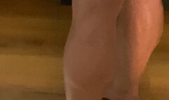 Tempest does calf raises for Fan