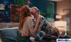 Redheads nipples pulled by dominant milf