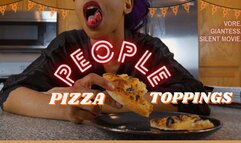 People Pizza Toppings: SPLIT TONGUE GIANTESS GULPS SHRUNKEN MEN IN 4K