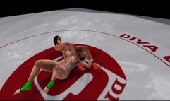 Ultimate Submission female wrestling and sexfight: Jenny vs Monica 720p