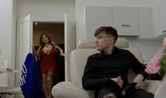 Stepmom teach her stepson manners