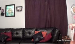 This babe loves to step on her phone card