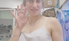 Split for you taste your juicy cum watch me split my saliva and keep for you ask for my saliva and more