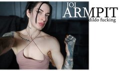 Dildo fucking my armpit
