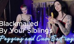 Blackmailing Our StepBro! Pegging and Cum Eating