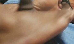 Smelly Sweaty footjob from Ms Hoodless!!!!!