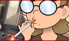 Cigarette Smoking Makeover: A Girl Starts Smoking Story Part 1