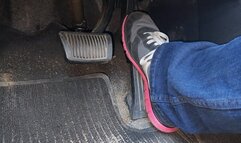 Driving in old Nike Sneakers