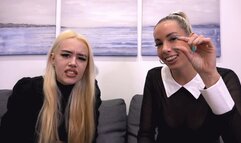 REA And MINJE - Small Talk - Femdom POV And Small Penis Humiliation