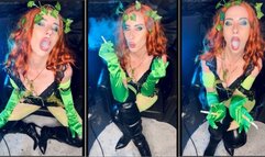 U visit poison ivy part 1 she smokes 2 at once and encourage u to taste a cig and ash