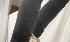 A Shoejob with dirty white sneakers - CBT, Shoejob and some spitting in well worn dirty Converse Chucks - sidecam only - 4k