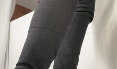 A Shoejob with dirty white sneakers - CBT, Shoejob and some spitting in well worn dirty Converse Chucks - sidecam only - HD