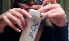 Smoking Capri 120s menthol in your face