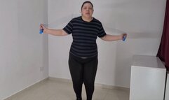 Sweat jumping rope