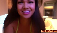 How the ladyboy fucks straight guy