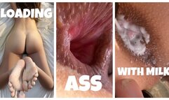 Then one day, he came across a gorgeous lady but he did not like her hobby to pee with milk from her asshole to his mouth