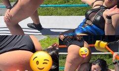 Wrestling jobber gets destroyed by ass and farts