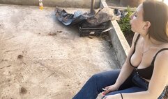 Long spits when smoking