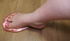 #1 Foot play with pink slime (no talk)