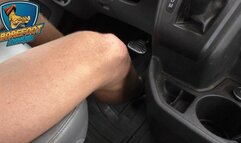 blakestar drives his van in socks and barefoot