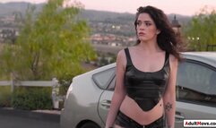 Petite sub pussy slapped by lesbian dom