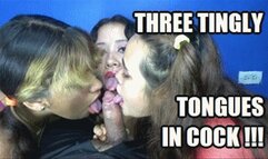 3 MODELS TONGUE FETISH BLOWJOB 240505BC4 VIOLET + DIANA + KARIME THREE TINGLY TONGUES PUNISHING THE COCK WHILE GIVING BLOWJOB + FREE SHOW (LOWDEF SD MP4 VERSION)