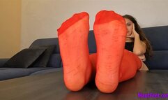 Nancy in Red Pantyhose - HD MP4