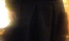 Sexy molly in a black dress dancing to party music