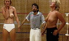 Topless Controlling Holds Wrestling Susan vs Silvia