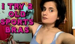 I try 2 old bras