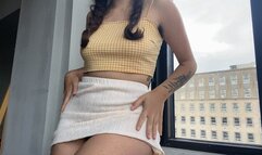 striptease down to my hairy pussy