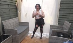 Sexy Secretary in Holdup Stockings