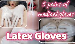 Medical gloves play 5 pairs change