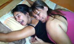 Alma ties up and tickles Emily's armpits