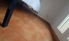 Milah Arches modeling her new boots with her sexy wolford pantyhose and the black cervin stockings