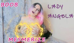 Lady Angela big natural boobs mesmerize long nails nipple piercings cum countdown