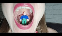 I'll play with your tiny body in my mouth till you cum and then I'll swallow you 2 T