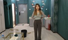 Girls back hand straight arm binding experience (Chinese model)