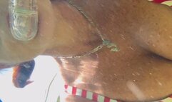 Carissa in the Gulf--salt water fun!