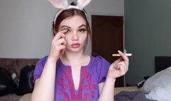 Smoking while teaching my man Dutch