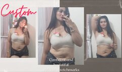 Cherry Kee Smokes showing her natural beauty of her belly